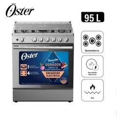 OSTER - Cocina a Gas 5 Quemadores – PGSGMICA305HSSGM