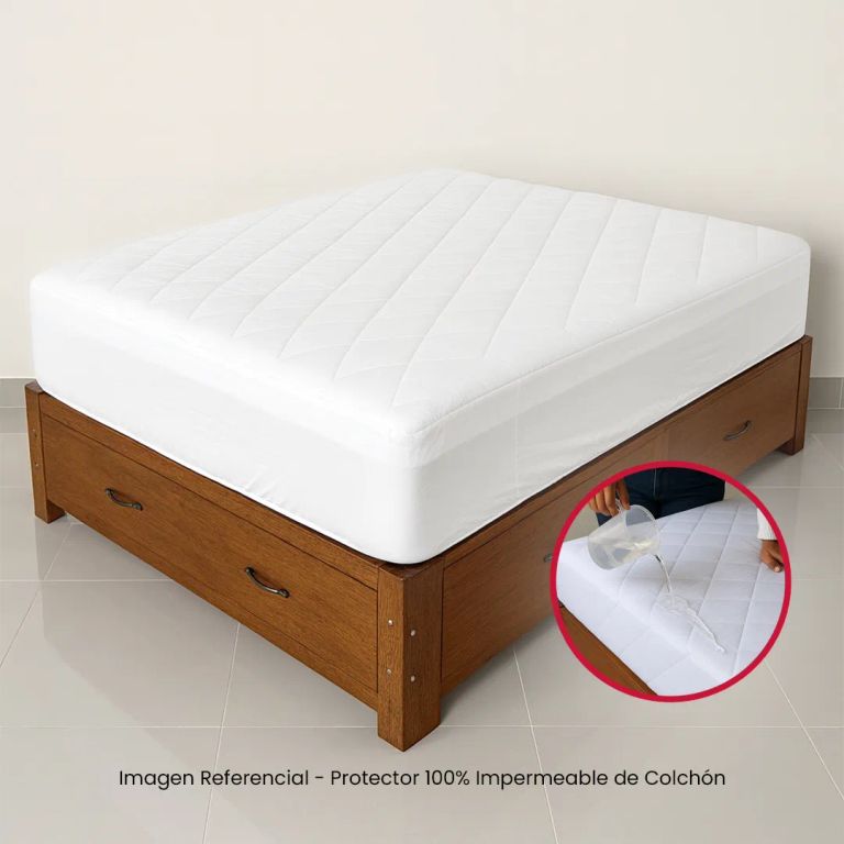 Protector de Colchón 100% impermeable - 1 Plaza