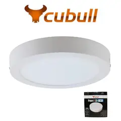 CUBULL - PANEL LED CIRCULAR REDONDO 18W ADOSABLE SOBREPUESTO LUZ BLANCA