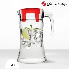PASABAHCE - Jarra de Vidrio Azur Pasabahche Rojo 1.4 l