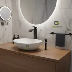GREEN HOUSE - COMBO LAVATORIO MELODY + MEZCLADORA CASCADA PICO FINO - VOS41