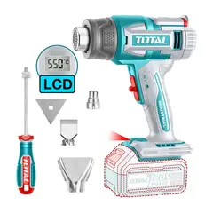 TOTAL TOOLS - PISTOLA DE CALOR INALÁMBRICA A BATERÍA 20V - 30ºC / 550ºC TOTAL