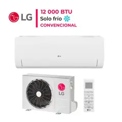 LG - Aire Acondicionado LG 12000 BTU Split Pared On/Off Frío Solo