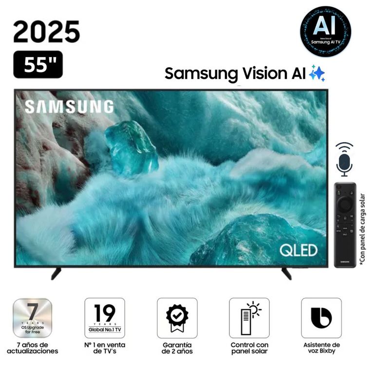 Televisor QLED 55" Visión AI Smart TV QN55Q7FA - Nuevo 2025