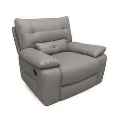 GENERICO - Sillón Reclinable Mecedora Giratorio Masajeador Eco Cuero