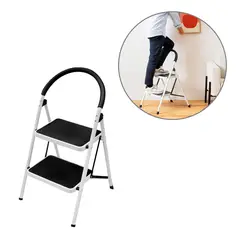 BUYPAL - Escalera de 2 Pasos Plegable Antideslizante