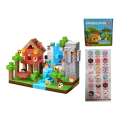 GENERICO - Bloques Magnéticos Minecraft Mundo Pixel 100pcs