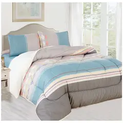 CASATEX - EDREDÓN TELA CON SHERPA 100% ALGODÓN EN KING