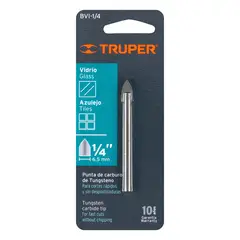 TRUPER - Broca para vidrio y azulejo de 1/4" 11702
