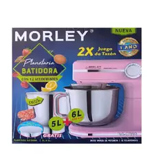 MORLEY - Batidora Profesional Planetaria 6.L ROSADO 2500 Watts