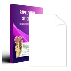 CUSTOM LABELS - Vinil Adhesivo Sticker Imprimible Blanco Mate A4 X20H