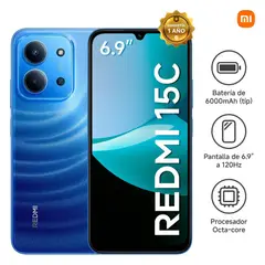 XIAOMI - REDMI 15C 4GB+128GB AZUL - ENTREGA INMEDIATA