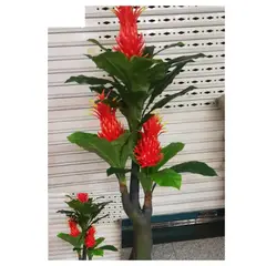 GENERICO - PLANTA  CON FLOR ARTIFICIAL DECORATIVA
