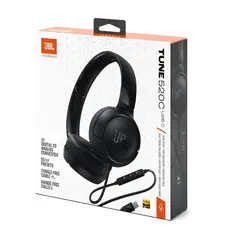 JBL - AUDIFONOS JBL TUNE 520C  COLOR NEGRO - CONECTOR USB C - HI RES