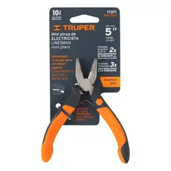 Truper - Mini pinza para electricista 5 mango Comfort Grip Truper