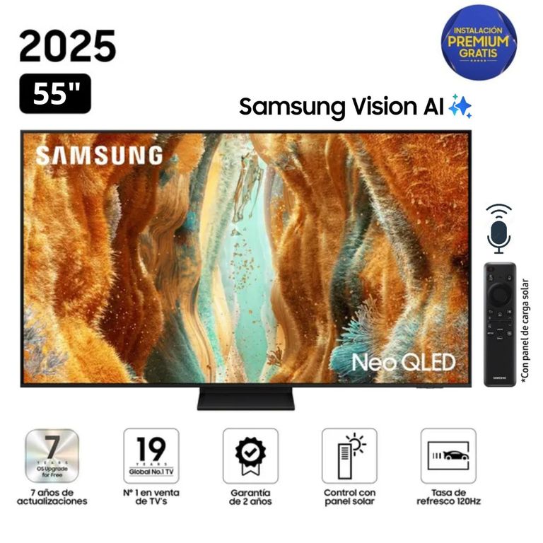 Televisor 55" Neo Qled 4k Vision Ai Smart TV QN55QN70F - Nuevo 2025