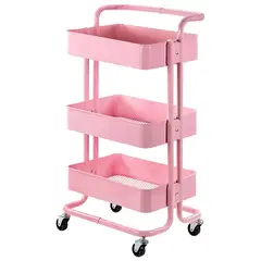 GENERICO - CARRITO ORGANIZADOR DE 3 NIVELES DE METAL