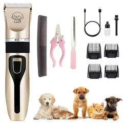 GENERICO - Kit Maquina Corta Pelo Perro Mascota Inalámbrica Accesorios