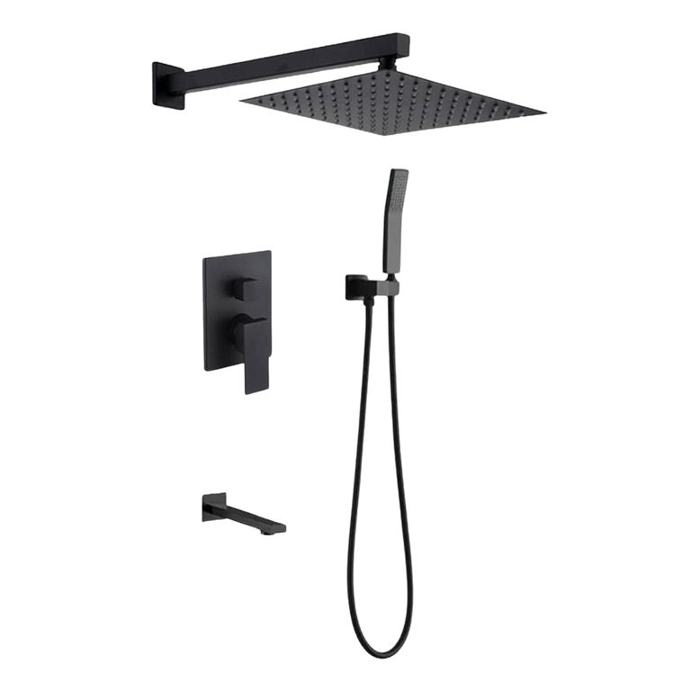 GRIFOS MEZCLADORA PARA DUCHA DE LUJO NEGRO ACERO 304-010D701
