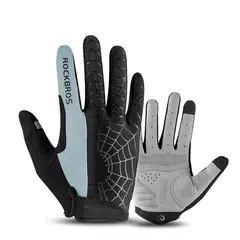 ROCKBROS - Guantes Ciclismo Moto S109-1 Antideslizante Gris