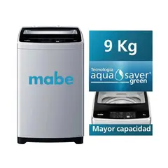 MABE - LAVADORA MABE 9 KG CARGA SUPERIOR SILVER - LMAP9020WGBB0