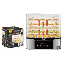 RAFF - Máquina Deshidratadora Automática Frutas Verduras Raf 5 Niveles