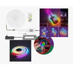 GENERICO - Tira De Luces Led Neon Pixel Flex 5mts12v Con App+control