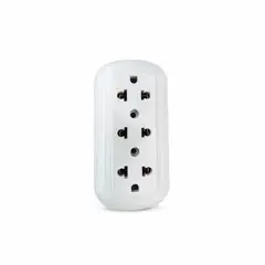 GENERICO - TOMACORRIENTES TRIPLES ADOSABLES UNIVERSALES  16A  250V MARFIL