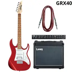 IBANEZ - Pack Guitarra Eléctrica GRX40MGN ROJO C/N+ Amplificador Laney GR35 + cable 6 MT