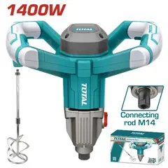 TOTAL TOOLS - MEZCLADOR DE CEMENTO Y PINTURA 1400W INDUSTRIAL TD614006