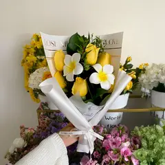 GENERICO - Rosas Amarillas + Dúo Ganchitos - Florelima Atelier