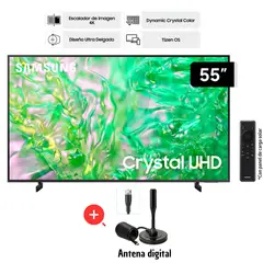 SAMSUNG - TELEVISOR 55 UN55DU8000G CRYSTAL UHD 4K + ANTENA DIGITAL