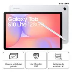 SAMSUNG - Tablet Samsung Galaxy Tab S10 Lite 128GB 10.9 Silver