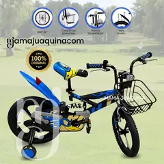 BABY - Bicicleta con Canasta Aro 20 «GUNGOR MAG» Aro de Magnesio Blue