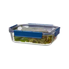 Lock & Lock - Envase Hermético De Vidrio Rectangular Topclass 1.6 L