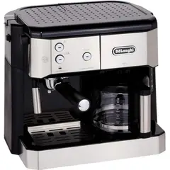 DELONGHI - Cafetera 2 en 1 Espresso / Gota a Gota Combi Acero Inox BCO421.S
