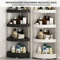GENERICO - Estante Organizador De 4 Niveles Para Cocina/baño, Blanco
