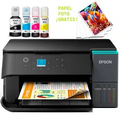 EPSON - Impresora EPSON L4360 WiFi Dúplex Wifi Multifuncional + Papel Foto