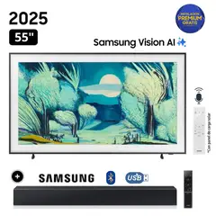 SAMSUNG - Televisor Samsung The Frame 55 Qled 4k Vision AI Smart TV QN55LS03F + Soundbar HW B400F