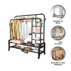 RYBIU IMPORT - Pack2 Estante Compacto de 2 Niveles Negro Y+Regalo Stickers