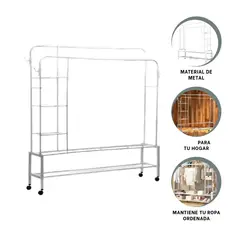 RYBIU IMPORT - Pack2 Estante Compacto de 2 Niveles Blanco Y+Regalo Stickers