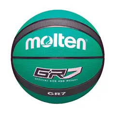 MOLTEN - Pelota Para Basket Molten Bgr7 Goma VerdeNegro