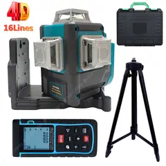XTD - Nivel Laser 16 Lineas 4D Bateria Usb Tripode + Wincha 100M