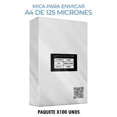 GENERICO - Mica para Enmicadora A4 de 125 Micrones x100