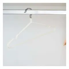 GENERICO - Pack2 Colgadores Ligeros de Ropa en Blanco Y+Papel de Regalo