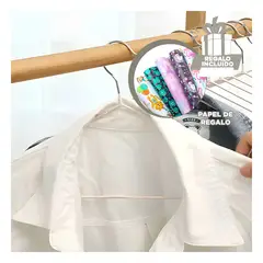 GENERICO - Pack6 Set de Alambre con Plastico Blanco Y+Papel de Regalo