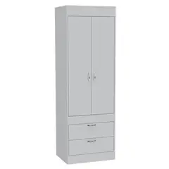 MUEBLES CRISOSTOMO - Ropero de Melamina Junior Blanco 60cm