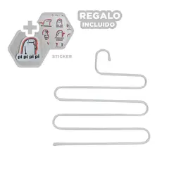 GENERICO - Perchero de Hogar en Color Blanco Y+Regalo Stickers