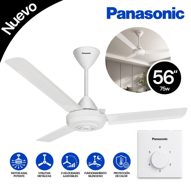 Ventilador de Techo Panasonic F-56NL2AAWJ 75W