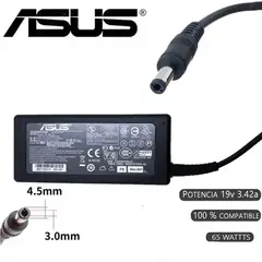 GENERICO - CARGADOR COMPATIBLE  PARA ASUS 19V 342A 65W 4.5x3.0 PUNTA DELGADA